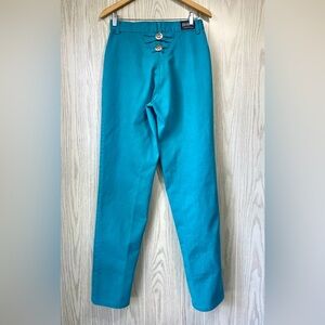 Rough Rider By Circle T Womens teal blue pants Jeans 11/12 Waist 36"